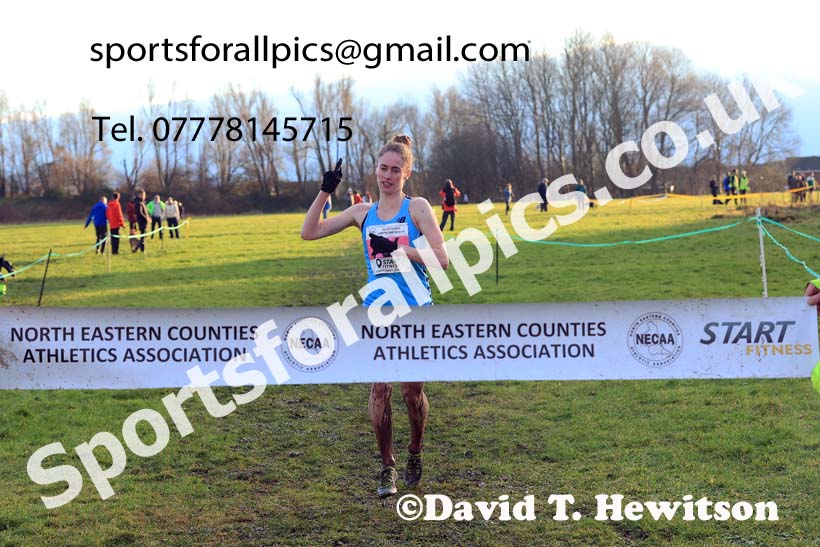 Senior womens 2023 North Eastern Cross Country Champs., Temple Park, South Shields. Photo: David T. Hewitson/Sports for All Pics